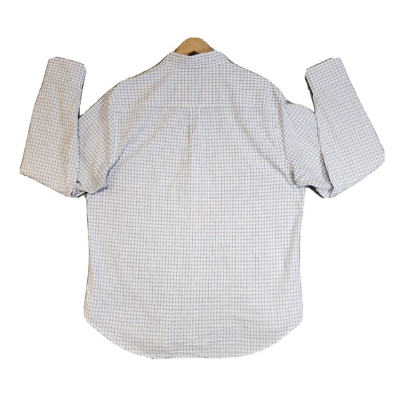 Lucky Brand Mens Shirt XL Blue/White Check Button Down  Long Sleeve - Picture 12 of 16